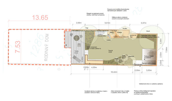 projekt záhrady pri rodinnom dome | záhradná a krajinná architektúra