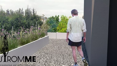 Strešná záhrada Považská Bystrica s wellness zónou a prírodnou výsadbou
