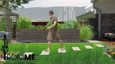 úžitková a okrasná záhrada - 3D návrh - stromme.sk